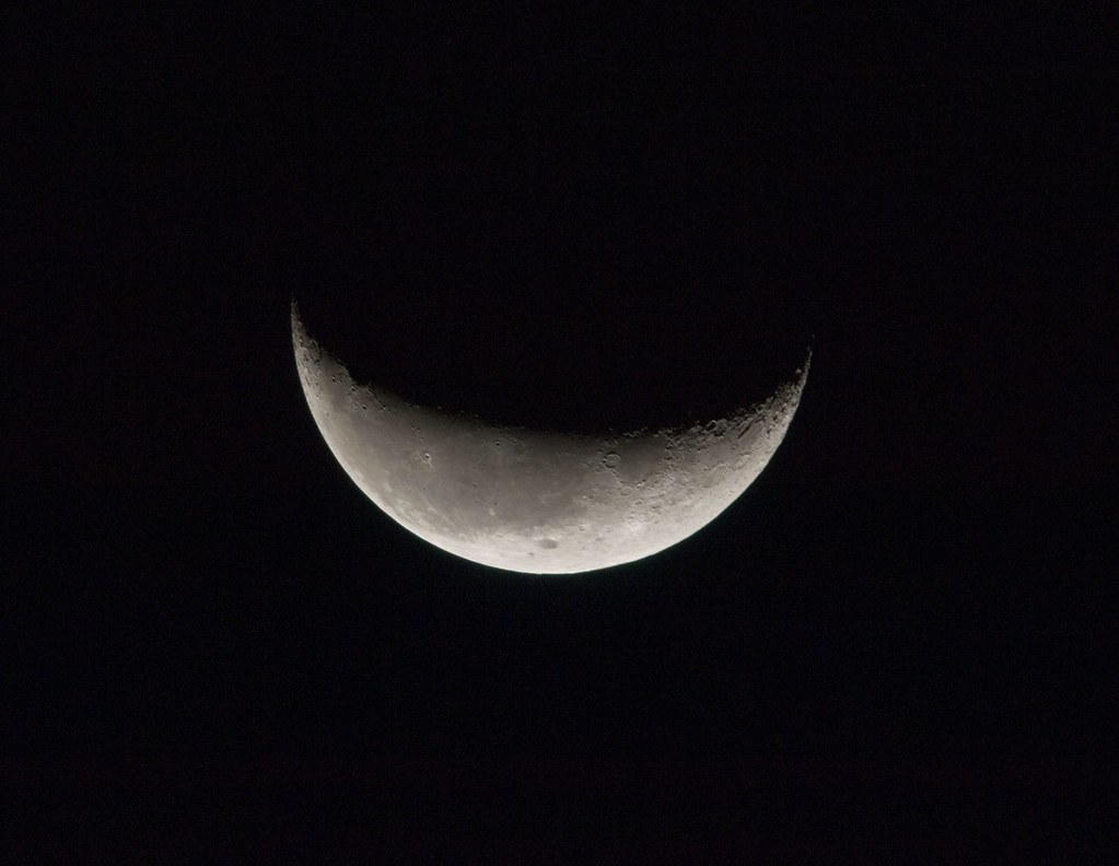 Crescent Moon (NASA, International Space Station Science, 09/03/10)