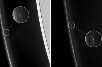 objetos misteriosos nos anéis de Saturno