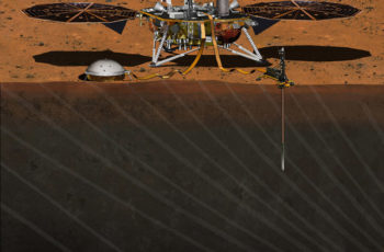 descida da sonda InSight da NASA em Marte