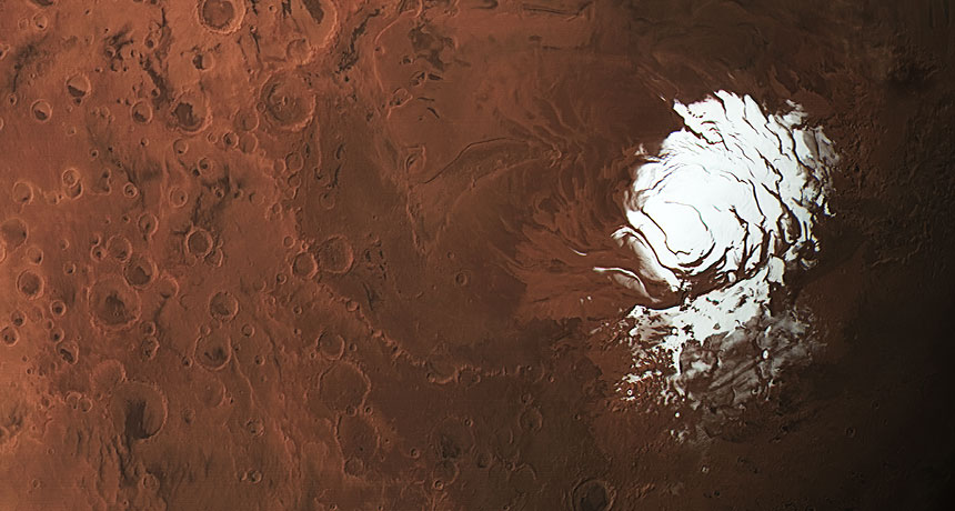 Imagens de radar podem estar mostrando mais água em Marte - chances de vida