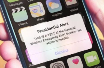 Alerta eletrônico do Presidente dos EUA será testado hoje
