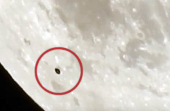 OVNI é filmado passando na frente da Lua