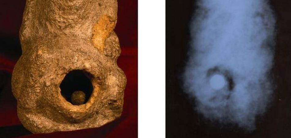 Estátuas de lagartos humanos de 19.000 anos, contêm esferas perfeitas de aço
