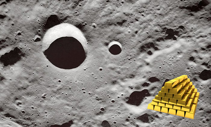 Metais preciosos podem ser encontrados logo abaixo da superfície da Lua