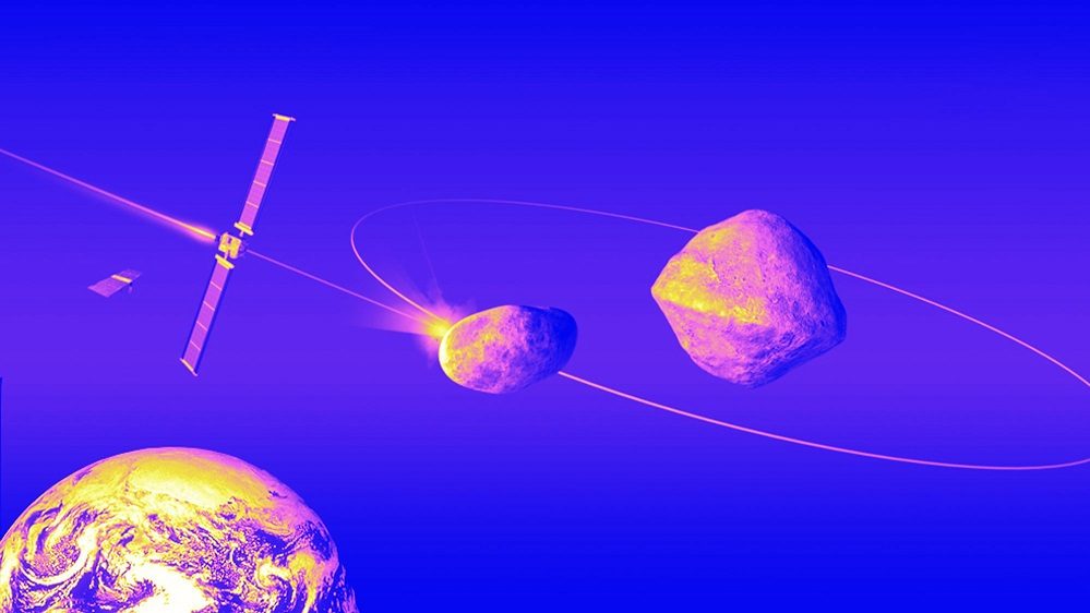 Força inexplicável ajusta a órbita dos asteroides após a colisão do DART
