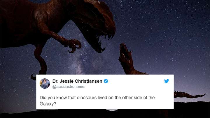 Dinossauros viveram no outro lado da galáxia, demonstra a NASA