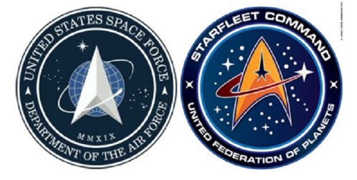 Logotipo da nova Força Espacial é similar ao da Star Trek - coincidência?
