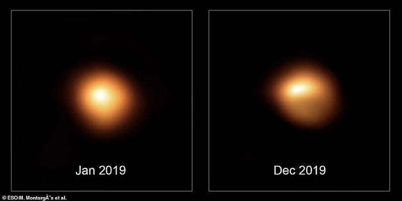 Estrela Betelgeuse não só está escurecendo, mas também está mudando de forma