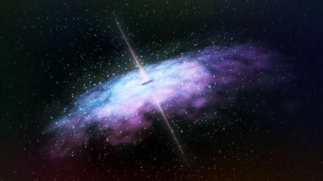 Um "blazar" de um enorme buraco negro está apontado para a Terra