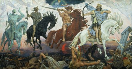 4 Cavaleiros do Apocalipse: Peste (agora) Guerra (veio)...Fome e Morte