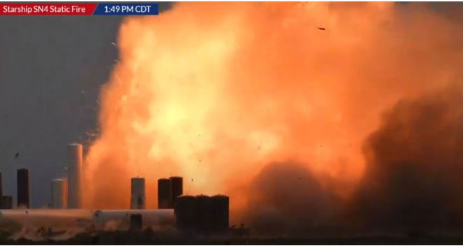 Protótipo da Starship (da SpaceX) explode gerando enorme bola de fogo