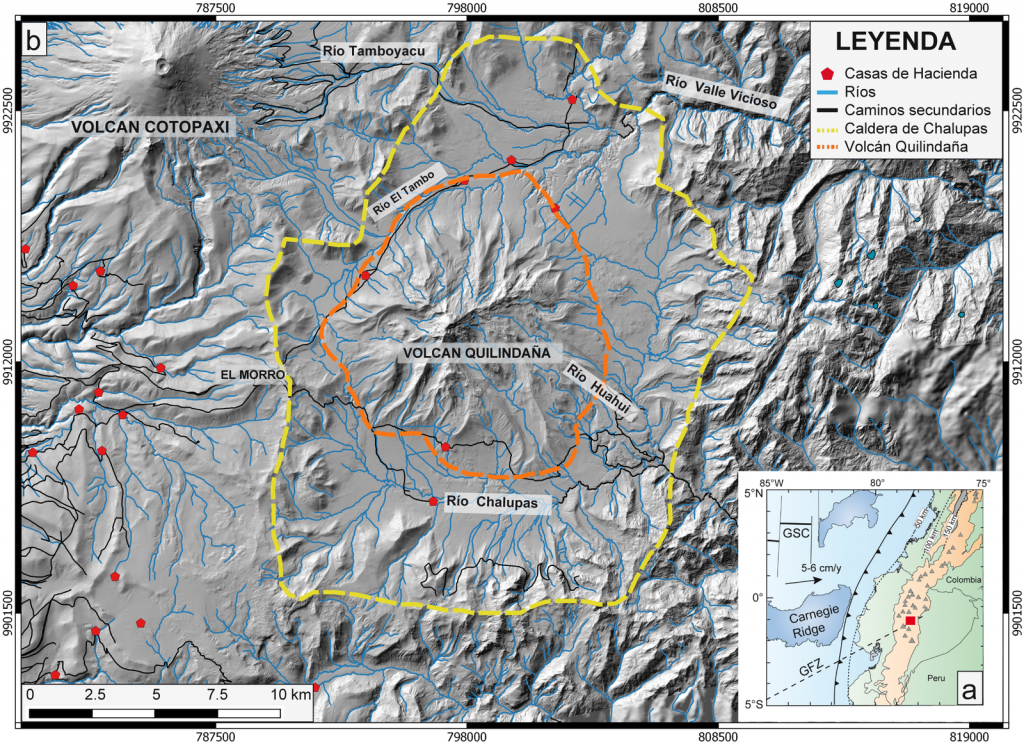 O vulcão Chalupas tem o potencial de varrer o Equador dos mapas