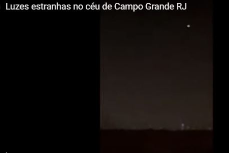 Luzes estranhas aparecem no céu do Rio de Janeiro