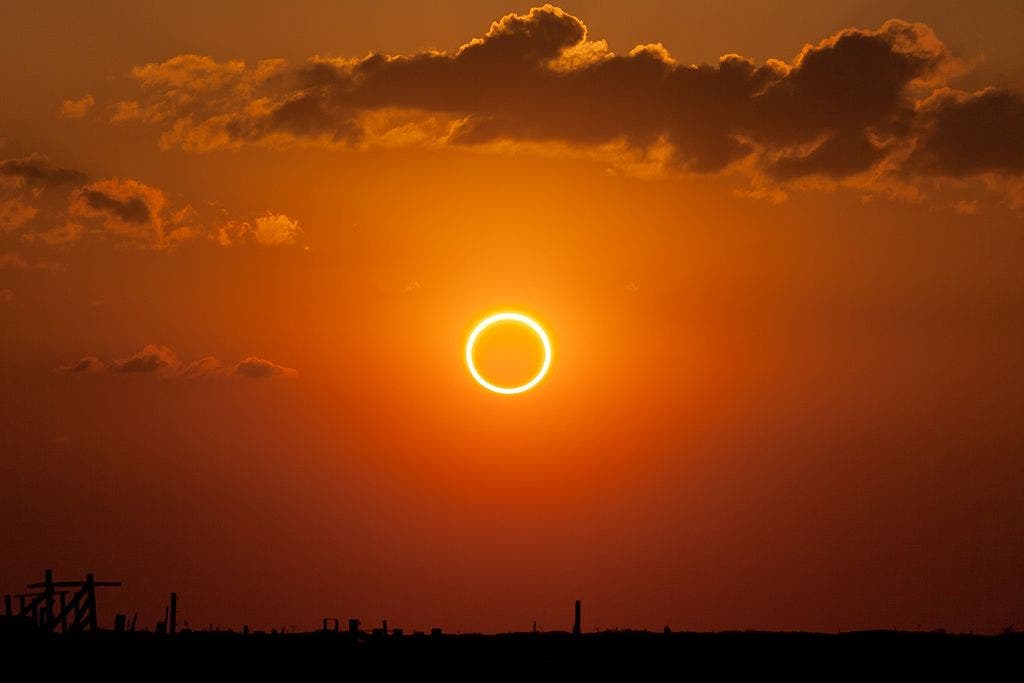 O eclipse solar de 21 de junho criará um 'anel de fogo' no céu