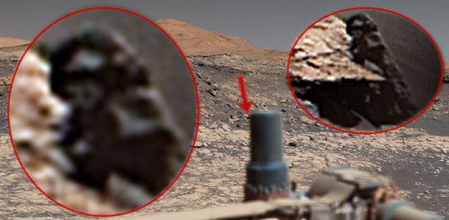 Alguém está olhando para o jipe-sonda Curiosity em Marte?
