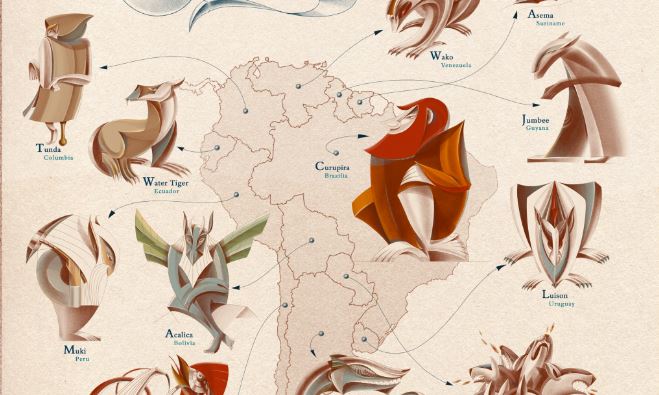 As criaturas míticas mais famosas de todos os países do mundo