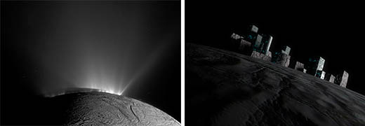 Enorme "estrutura" aparece em Encélado, a maior lua de Saturno