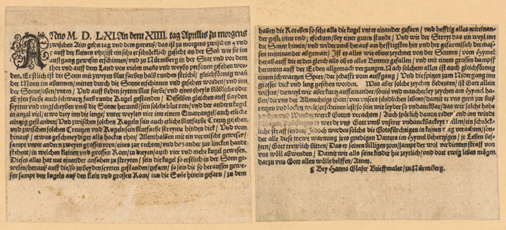 Coisas que você precisa saber sobre o avistamento de OVNIs em Nuremberg, 1561
