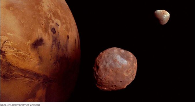 Marte pode ter roubado um pedaço da nossa Lua