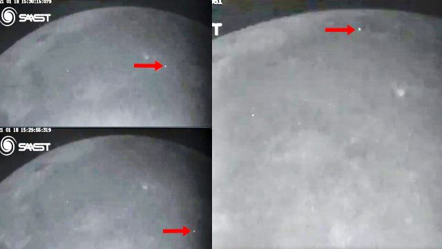 Observatório de Sharjah captura série de impactos raros na superfície lunar