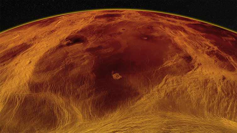 A superfície de Vênus é rachada e se move como gelo flutuando no oceano