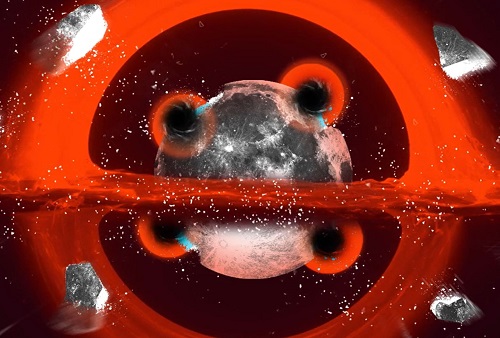 Cientistas dizem que mini buracos negros podem ter atingido a Lua