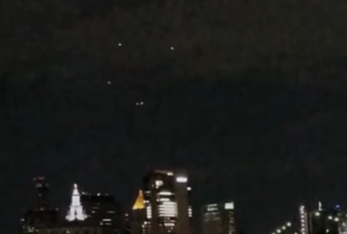 OVNIs são filmados em Nova Iorque! Mas seriam alienigenas?