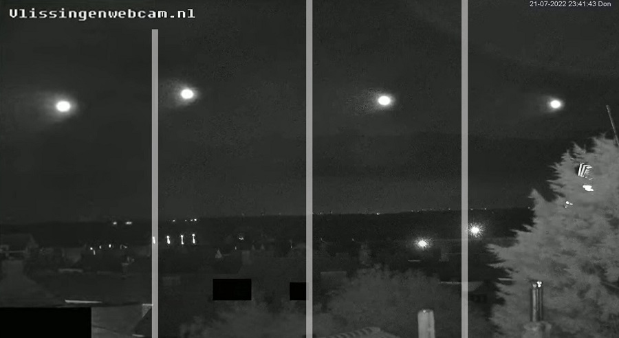 Holanda: OVNI brilhante é filmado por câmeras de vigilância