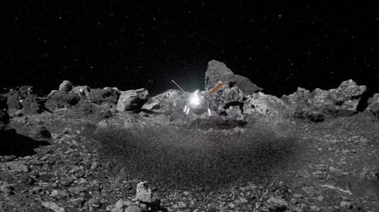 Superfície do asteroide Bennu é como "piscina de bolinhas", descobrem cientistas