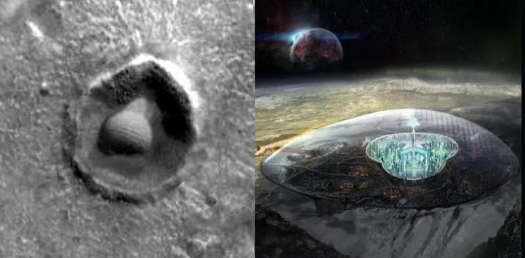 Astrônomos descobriram grandes abóbadas na Lua