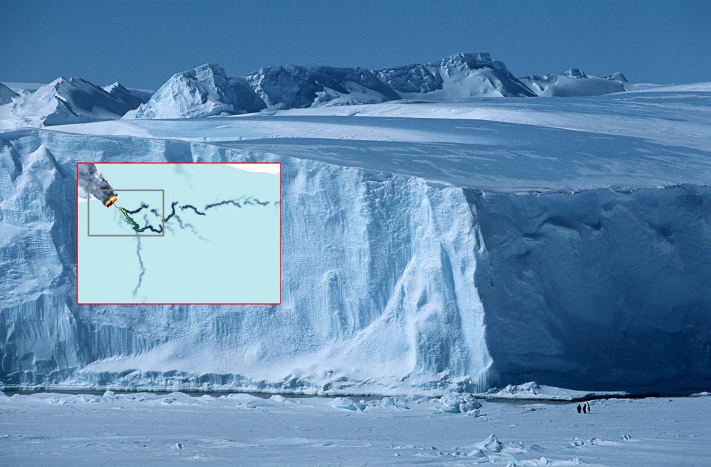 Cientistas encontram um rio de 460 quilômetros abaixo da Antártica