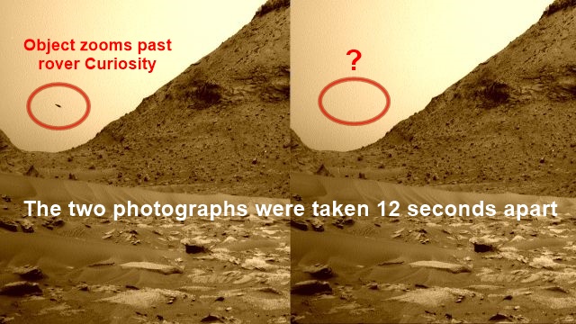 Objeto voador ou animal desconhecido aparece em foto de Marte