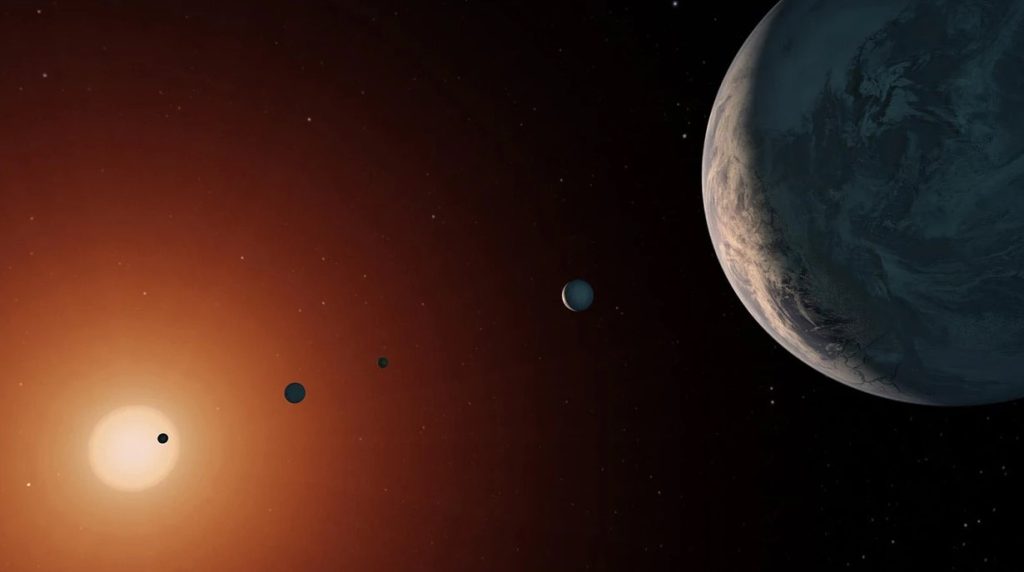 Telecópio Espacial JW estuda 7 planetas potencialmente habitáveis
