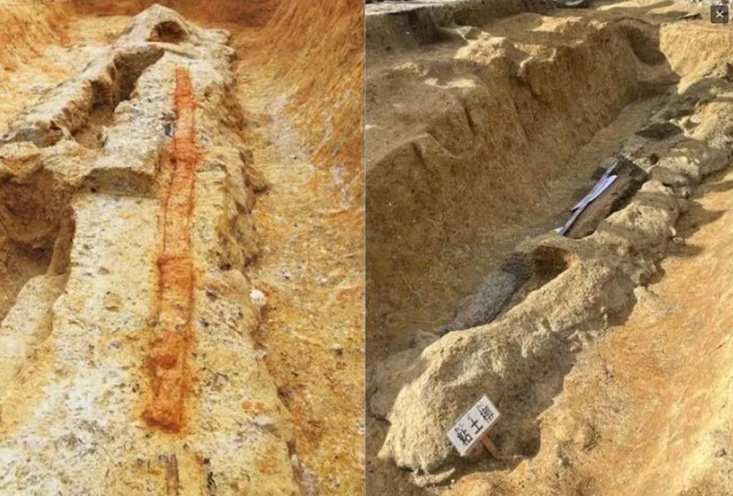 Arqueólogos encontraram espada gigante com 2,3 metros de comprimento