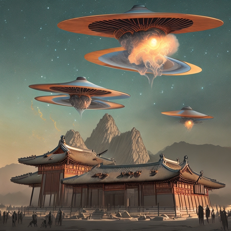 Registros antigos de incríveis OVNIs nos céus da Coréia