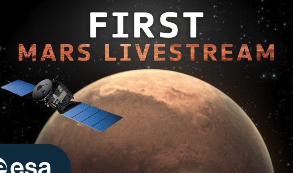 Agência Espacial Europeia transmitirá ao vivo de Marte hoje