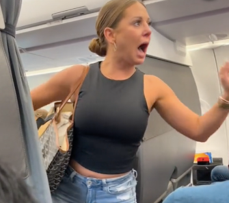 Mulher entra em pânico dizendo que há um "ser irreal" na aeronave
