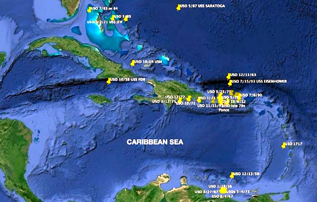 Caribe: foco dos misteriosos OSNIs (Objetos Subaquáticos Não Identificados)