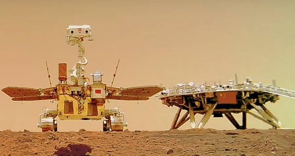 Jipe-sonda da China detecta polígonos sob a superfície de Marte