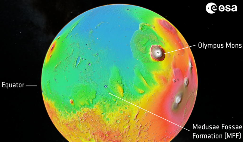 Cientistas descobrem gelo suficiente em Marte para cobrir o planeta com água