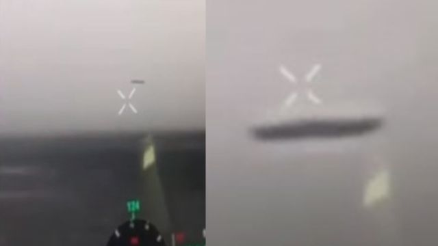 OVNI em forma de charuto é filmado acima da linha de frente da Ucrânia