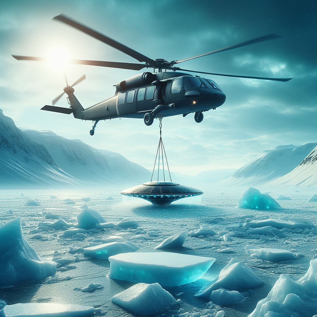 Misteriosos helicópteros negros recuperaram OVNI abatido no Alasca