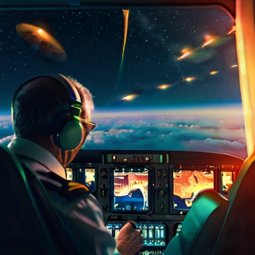 Na Argentina, piloto de avião comercial viu OVNIs brilhantes no céu