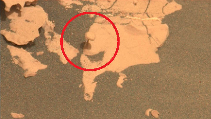 Seria este um pequeno cogumelo em Marte? NASA explica